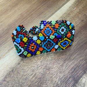 Handmade Fair Trade Artisan Beadwork Bracelet Cuff